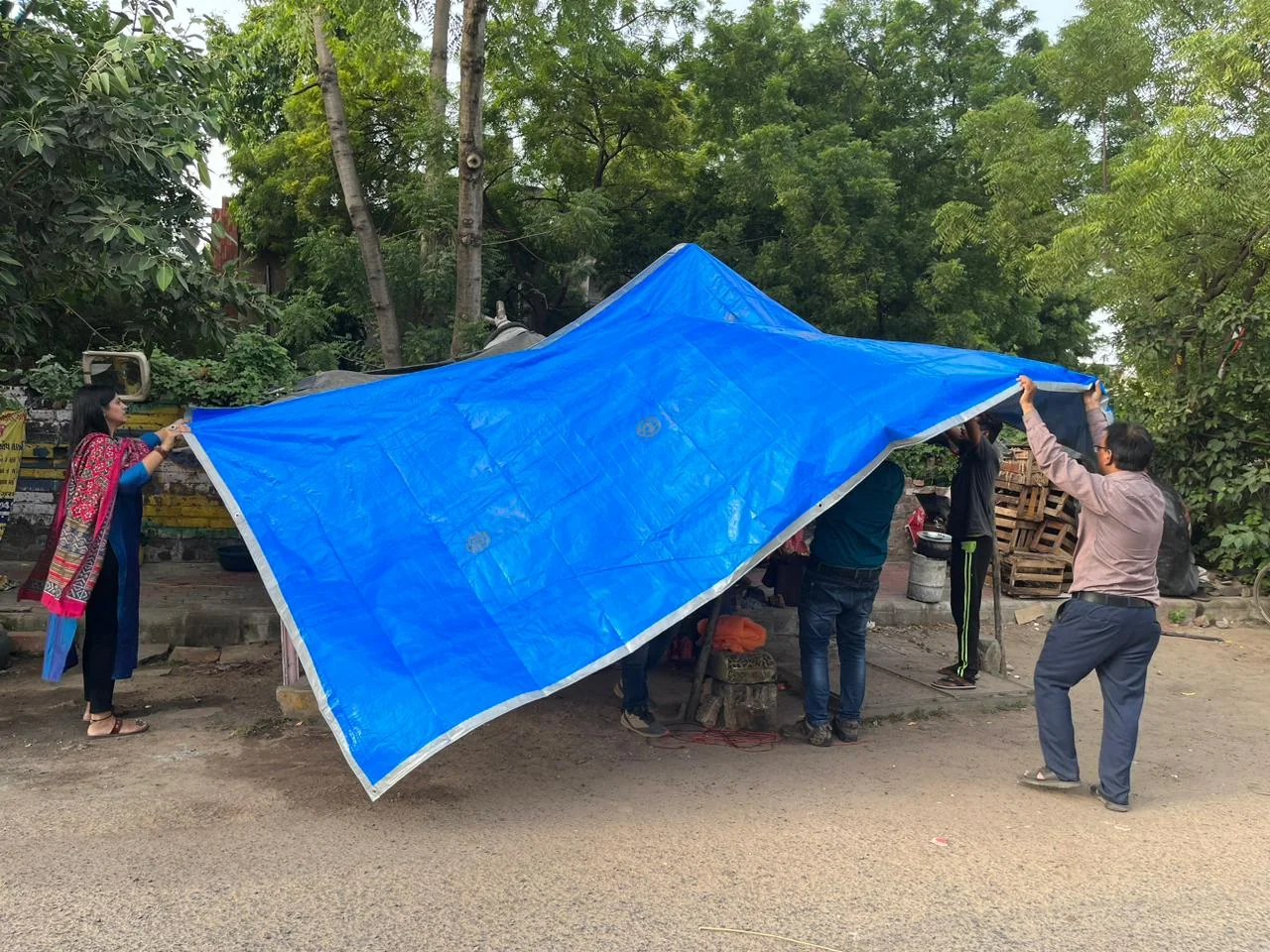 Community support initiative – Tarpulin Distribution